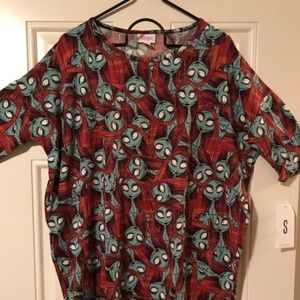 LuLaRoe Sally Nightmare Before Christmas Irma Top